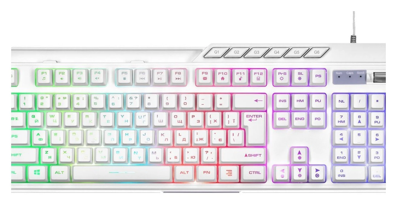 Keyboard 2E KG315 gaming white
