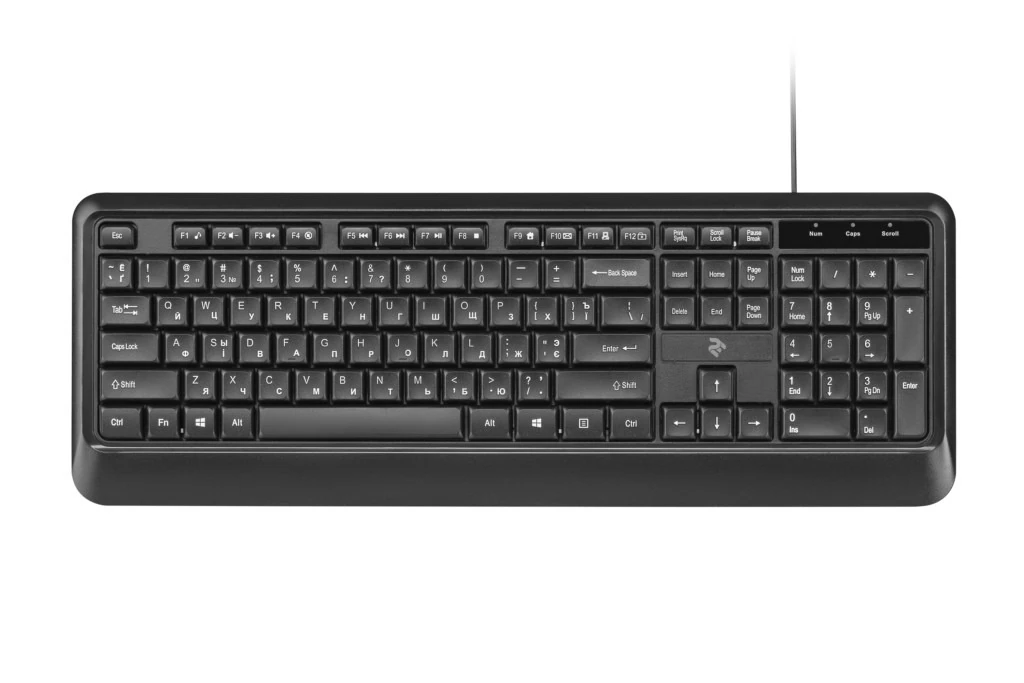 Keyboard 2E KS130 black wired