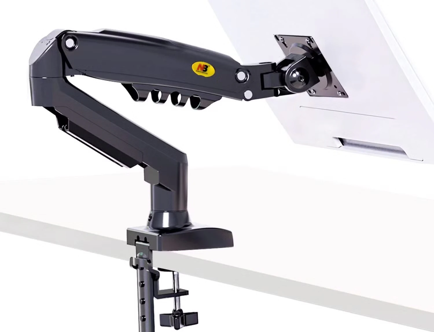 Monitor üçin stol kronşteýni NORTH BAYOU F80, gara