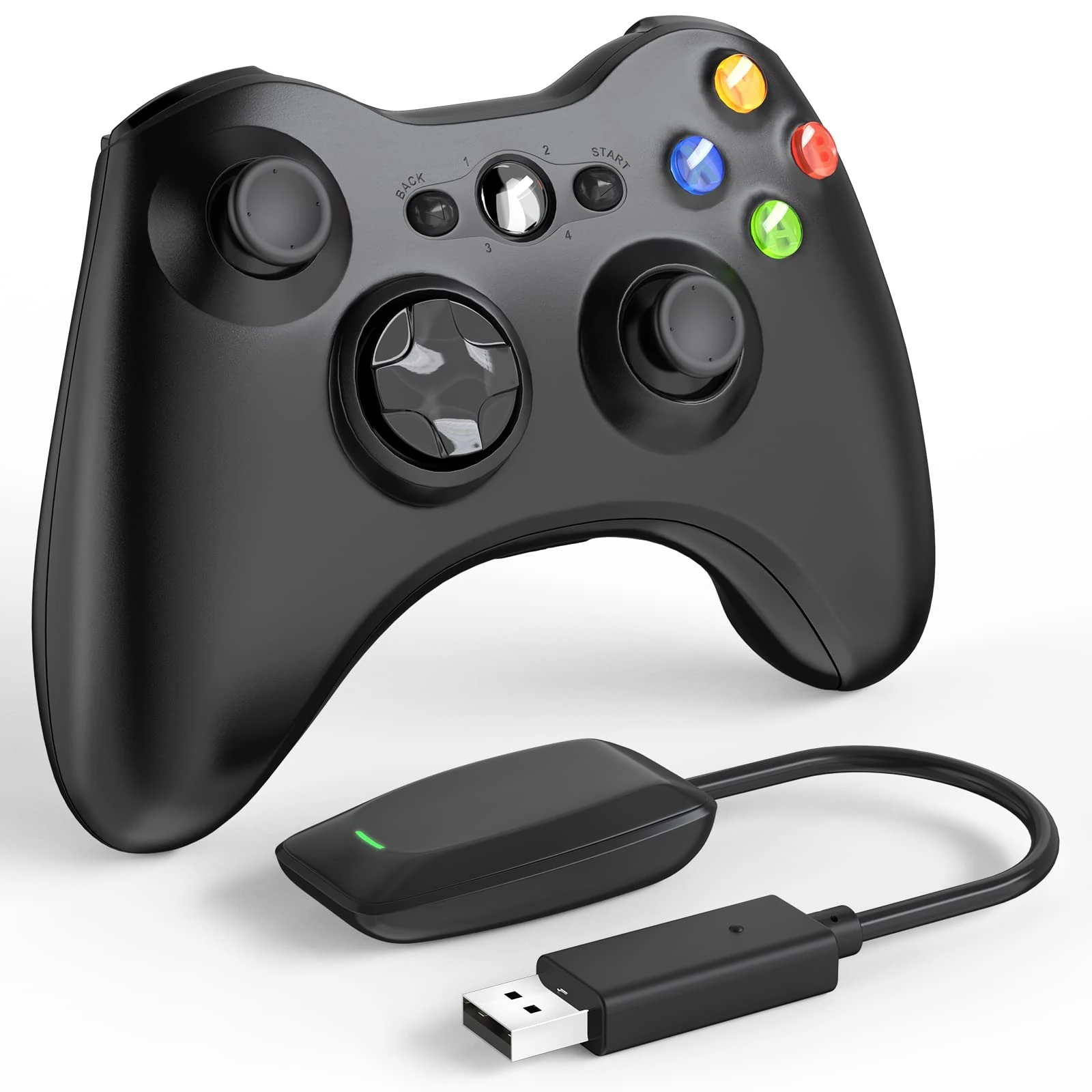 Gamepad XBOX 360 (PC) 2.4 wireless, non-original, black