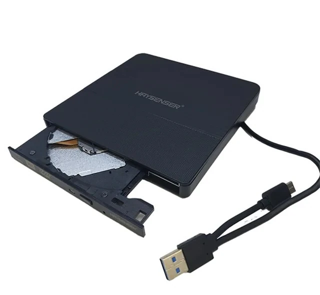 DVD drive HAYSENSER portable USB3.0 DVD-RW black