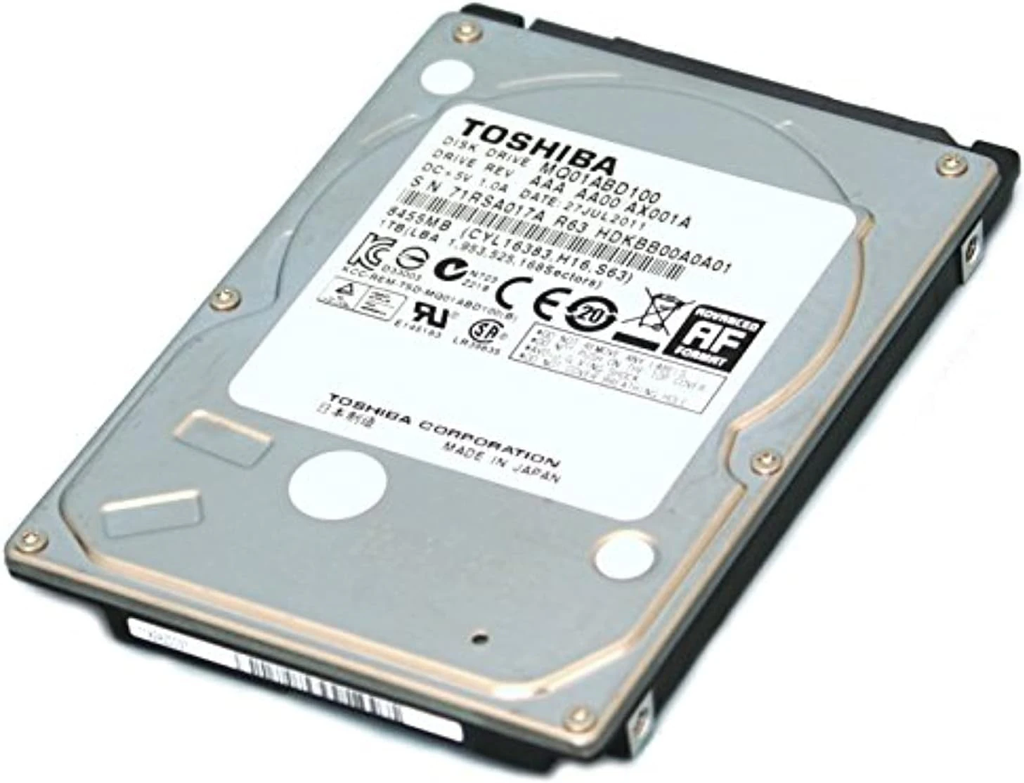 Hard drive TOSHIBA 1TB 2.5