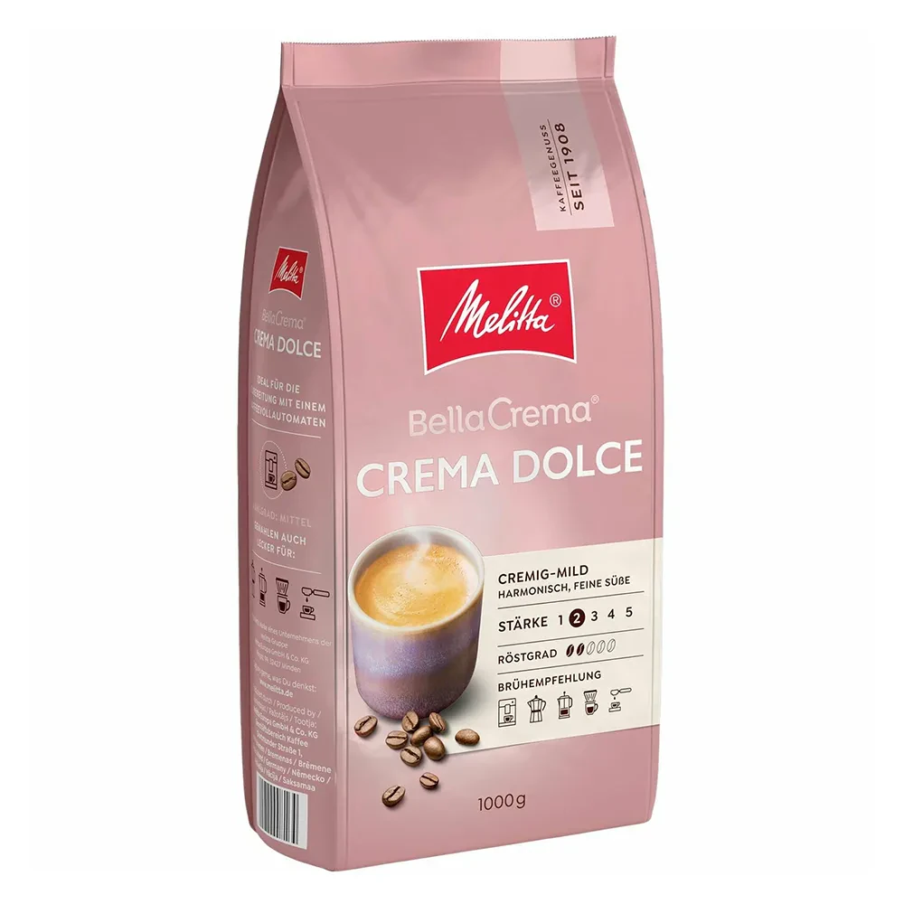 Кофе в зернах MELITTA Bella Crema CREMA DOLCE 1000g