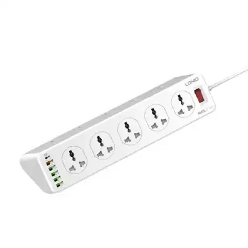 Uzaldyjy LDNIO SC10610 2500W, 5 rozetka, 5 USB, 1 Type-C, 32W, 2m