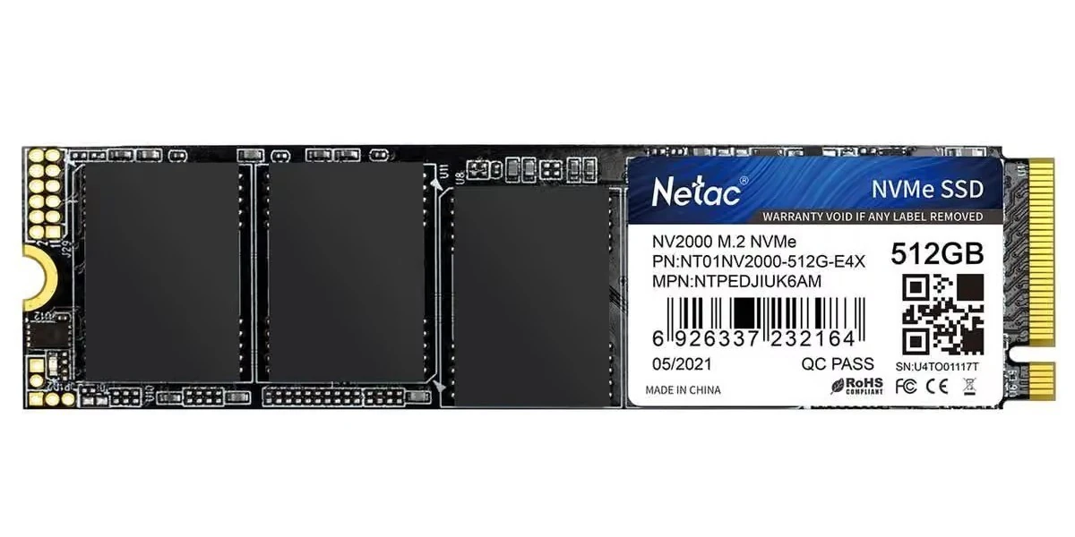 NVMe SSD NETAC NV2000 512GB GEN3x4