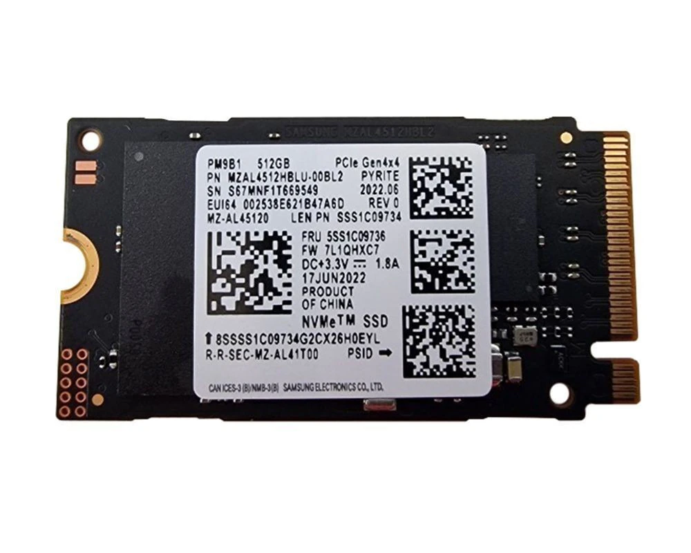 NVMe SSD disk SAMSUNG OEM 512GB GEN4 2240