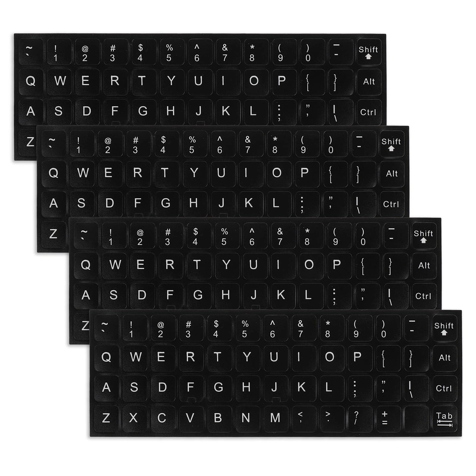 Keyboard stickers, black