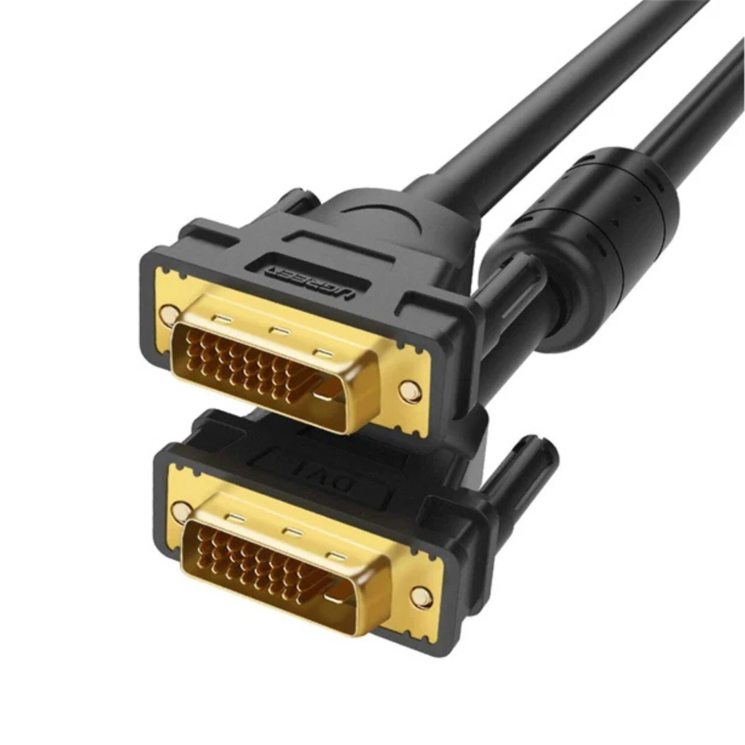 Cable UGREEN 11606 DVI(24+1) male to male gold-plated 1.5m black