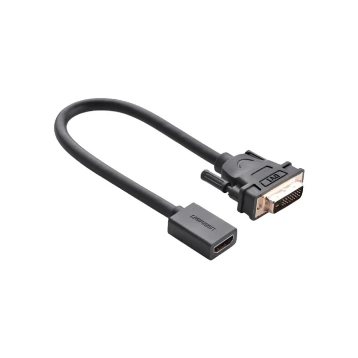 Adapter cable UGREEN 20118 DVI male to HDMI female 22sm, black
