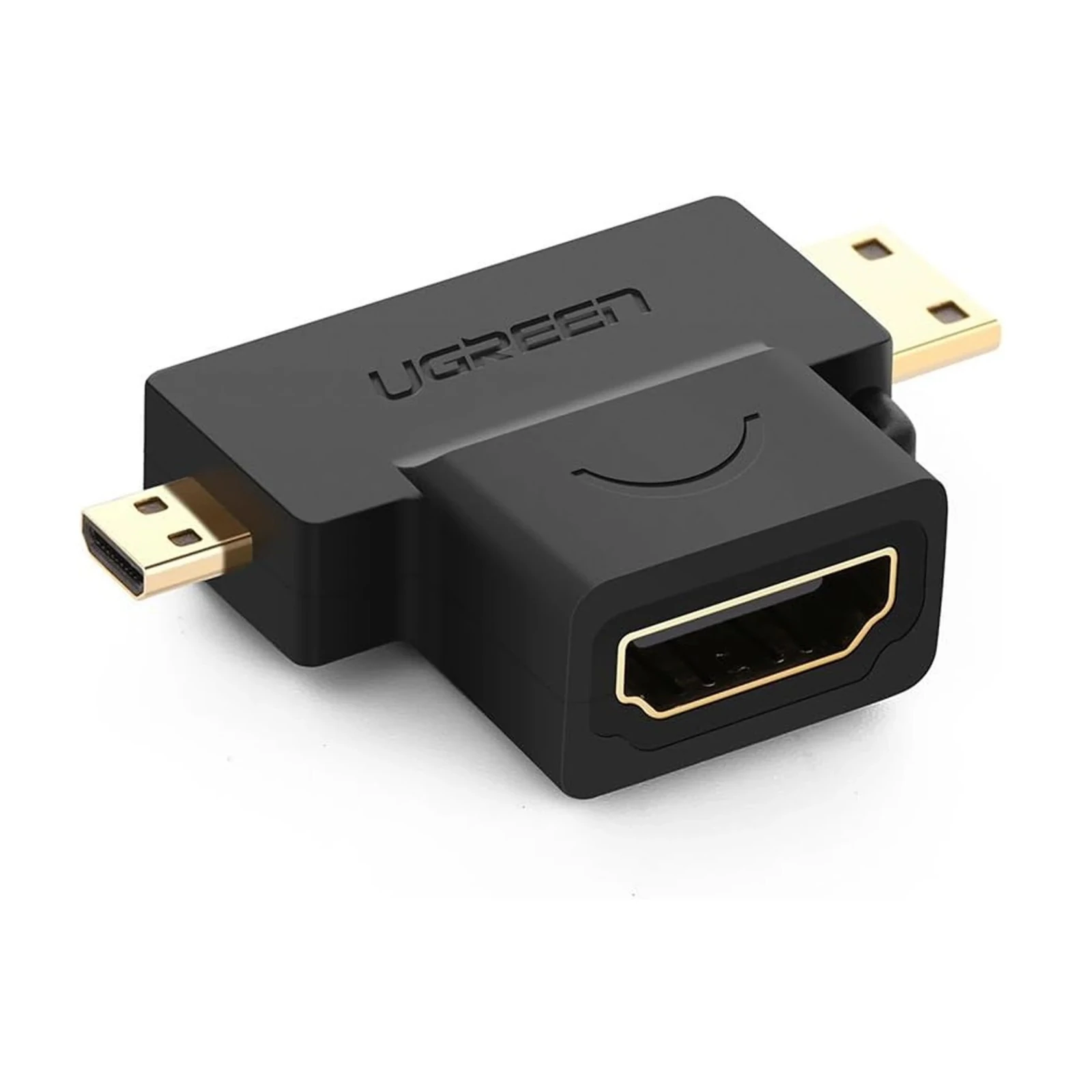 Adapter UGREEN 20144 Micro HDMI + Mini HDMI ştekker – HDMI rozetka