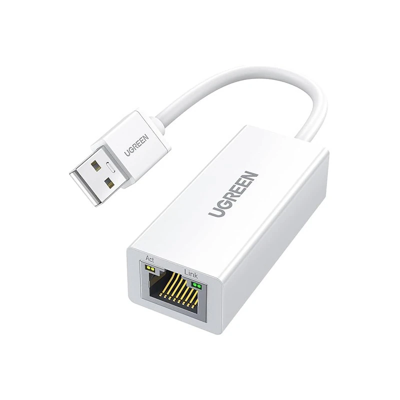 Network adapter UGREEN 20253 USB to RJ45 (Ethernet), gray