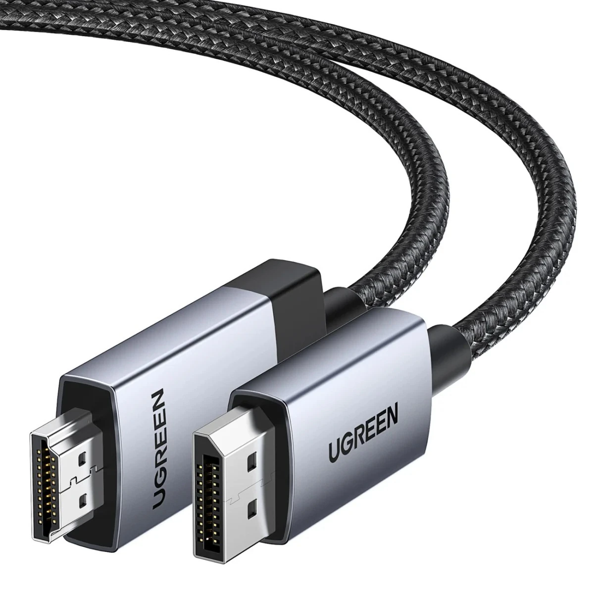 Кабель UGREEN 25491 DisplayPort – HDMI нейлоновый 3m 4K 60Hz
