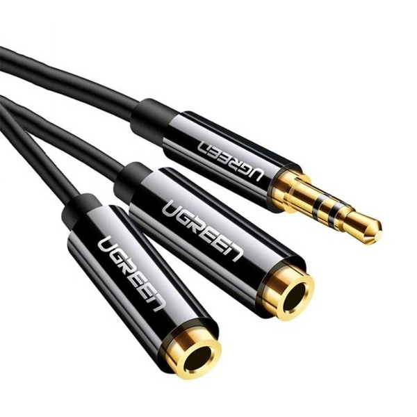 Audio cable UGREEN 30619 3.5mm male to 2 female
