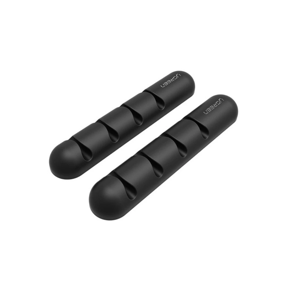 Cable organizer set UGREEN 30762 105x20x10mm, 2 pcs, black