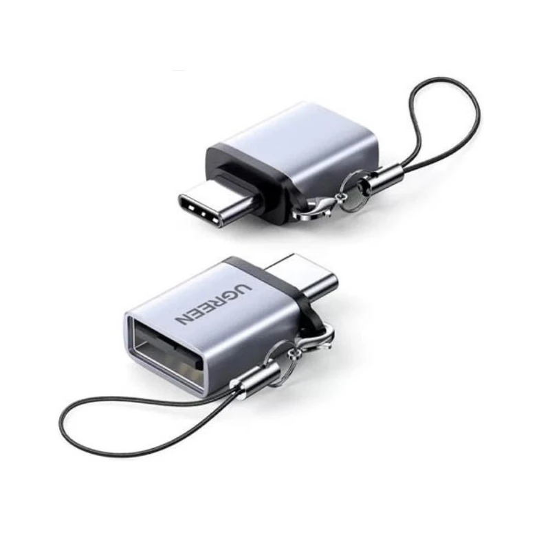 Adapter cable UGREEN 50283 Type-C to USB 3.0 A with lanyard (space gray)