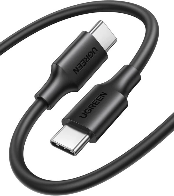 Kabel UGREEN 50997 Type-C – Type-C 1m USB 2.0 60W çalt zarýadka