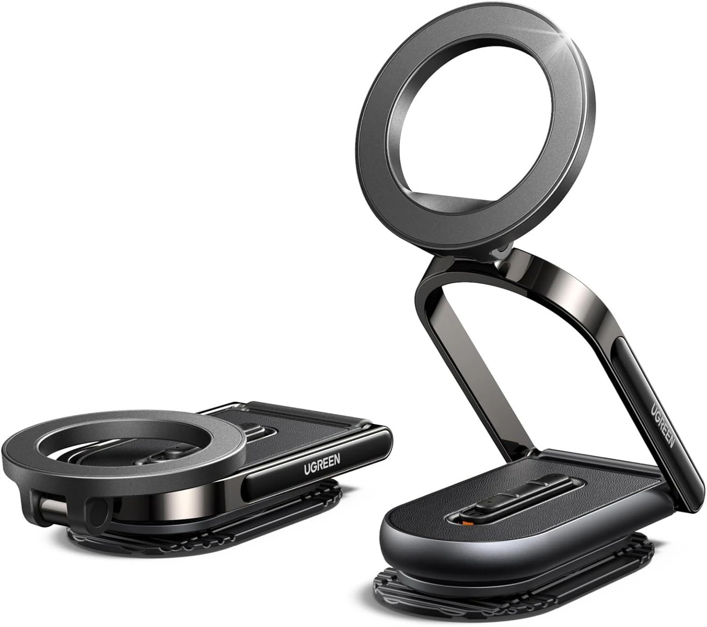 Car phone holder UGREEN 65186 magnetic, aluminum, rotation x360
