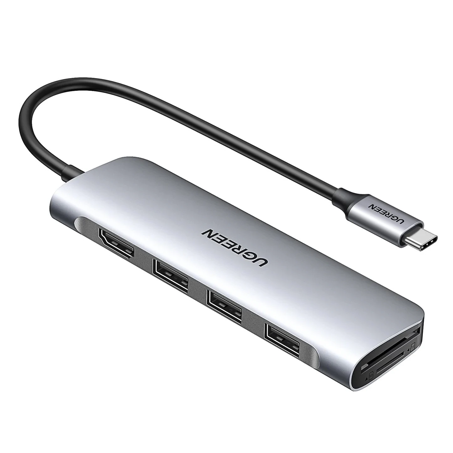 Köpfunksiýaly adapter UGREEN 70411 Type-C 6-si 1-de